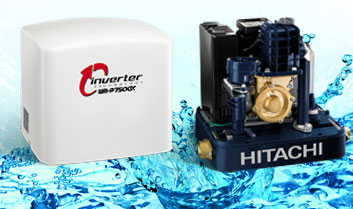 Bơm tăng áp tự động Hitachi WM-P400GX-SPV-WH-Inverter